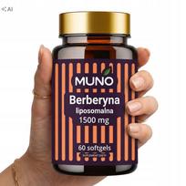 Berberino liposominis HCL 1500 mg 60 kapsulių