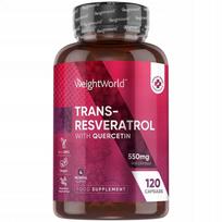 Maisto papildas WeightWorld Trans Resveratrol su kvercetinu 550 mg 120 kapsulių