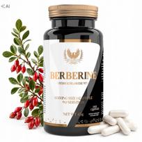 Berberine HCL 97% 400mg 90 kapsulių