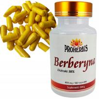 Berberino ekstraktas 98% 60 kaps. 400 mg