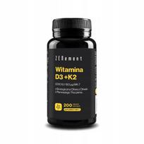 Vitaminai D3 + K2 2000 IU ir 150µg MK-7, 200 kapsulių
