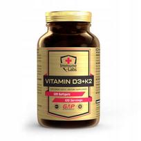 Maisto papildas Immune-Labs Vitamin D3 + K2 mk-7 2000iu 50µg, 120 kaps.