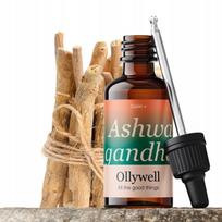 Maisto papildas Ollywell Ashwagandha lašai, adaptogenas, pagaminta Lenkijoje