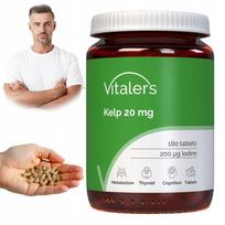 Jodo papildas su jūrų dumbliais Kelp, 200 mcg, 180 tablečių