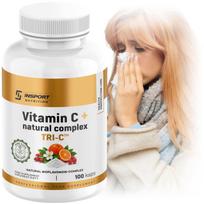 Maisto papildas VITAMIN C 1000 Complex 100 kapsulių, ACEROLA, BIOFLAVONOID, ROUTINE, INSPORT