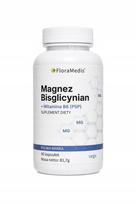 Maisto papildas FloraMedis Magnesium Bisglycinate 100 mg + B6 P-5-P, 90 kapsulių