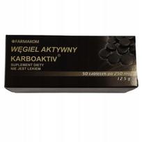 Aktyvuota anglis KARBOAKTIV 250 mg, 50 tabl.