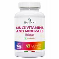 Multivitaminų kompleksas Bandini 365 tabletės, 24 vitaminai ir mineralai