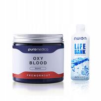 Milteliai OxyBlood su argininu ir citrulinu prieš treniruotę be kofeino