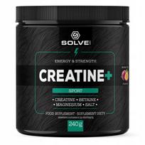 Kreatino monohidratas Solve Labs Creatine+ Sport 240 g, pasiflorų, su betainu ir magniu