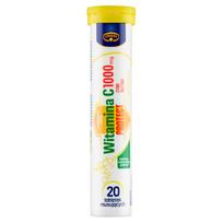 Putojančios tabletės Krüger vitaminas C 1000 mg, cinkas, 20 vnt.
