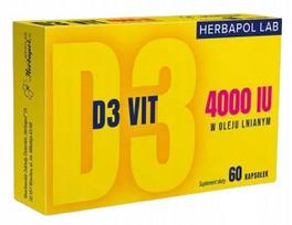 Vitaminas D3 4000 Herbapol Lab, 60 kapsulių