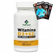 Vitaminas D3 + K2 MK-7 FORTE, 120 tabl.