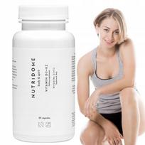 Vitaminai D3 K2 su inulinu, 60 kapsulių, Nutridome
