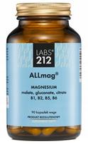 Maisto papildas LABS212 ALLmag, magnio citratas, malatas, gliukonatas, vitaminai B1, B2, B5, B6