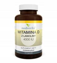 Vitaminas D3 Medverita 4000 TV, 120 kapsulių