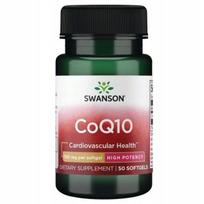 Swanson COQ10 100 mg kofermentas Q10, 50 minkštų kapsulių