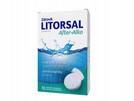 Litrosal AfterAlko citrinų skonio 10 putojančių tablečių