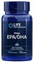 Maisto papildas Life Extension Mega EPA/DHA 120 kapsulių omega-3