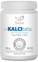Kalcio vitaminai su K2 ir D3, 90 tabl., Finclub