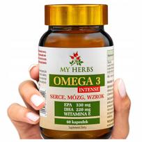 Maisto papildas Omega 3 Intense EPA/DHA su vitaminu E, 60 kapsulių