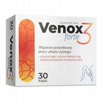 Maisto papildas Venox3 forte su ruszczyku, hesperidinu ir vitaminu C, 30 kapsulių