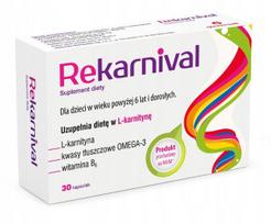 Maisto papildas Rekarnival L-karnitinas, vitaminas B, omega-3, 30 kaps.