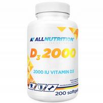 Maisto papildas ALLNUTRITION Vitamin D3 2000 IU, 200 kapsulių