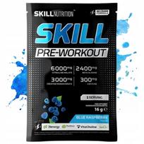 Pre-workout mėlynosios avietės 16 g, Skill Nutrition, su citrulinu ir kofeinu