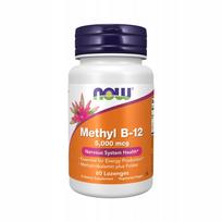 Vitaminas B-12 NOW FOODS Methyl B-12 5,000 mcg, 60 pastilių