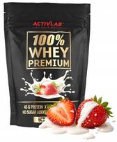 Baltyminiai milteliai Activlab 100% Whey Premium, braškių skonio, 500 g