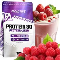 Baltymų papildas ProActive Protein 80 700g, aviečių skonio