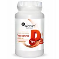 Maisto papildas Aliness VITAMIN D3 FORTE OIL 4000, 120 kapsulių