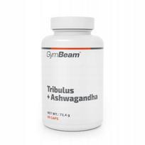 Maisto papildas TRIBULUS + ASHWAGANDHA, 90 kaps., GymBeam