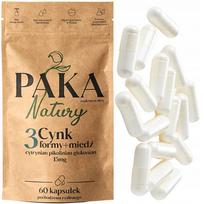 Cinko ir vario kapsulės, citratas, pikolinatas, gliukonatas