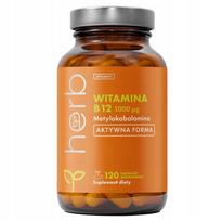 Maisto papildas HERB VITAMIN B12 1000mcg METHYLCOLOBALAMIN, 120 kaps.