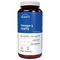 Maisto papildas Vitaler's Omega-3 FORTE 120 kapsulių