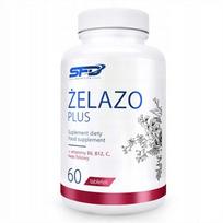 Geležies papildas SFD IRON PLUS 60 tablečių su vitaminu C, B6, B12 ir folio rūgštimi