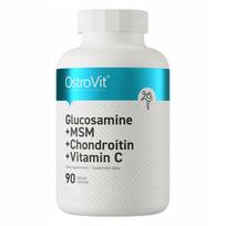 Papildas sąnariams OstroVit Glucosamine + MSM + Chondroitin + Vitamin C, 90 tablečių