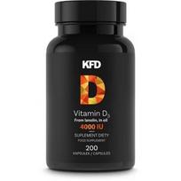 Maisto papildas KFD Vitamin D3 4000 IU, 200 kapsulių