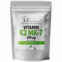 Maisto papildas FOREST VITAMIN Vitamin K2 Mk-7 200 µg, 100 kaps.