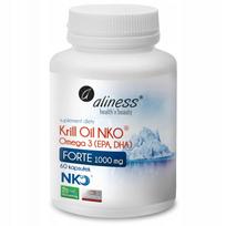 Kriliaus aliejus Aliness KRILL Oil NKO Omega 3 su astaksantinu 1000 mg 60 kaps.