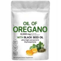 Oregano aliejus, 300 kapsulių, su juodgrūdžių aliejumi 200 mg