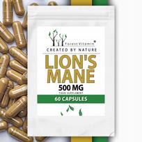 Lion's mane kapsulės 500 mg 60 kapsulių Forest Vitamin