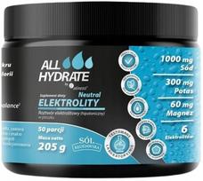 Elektrolitai ALINESS Allhydrate Neutral 205g be cukraus, 50 porcijų