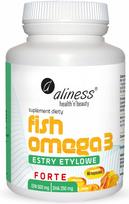 Maisto papildas Fish Omega 3 FORTE Esters 500/250mg, 60 kapsulių, ALINESS