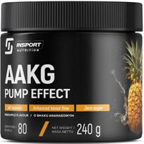 Maisto papildas AAKG Pump Effect 240g, ananasų skonio, InSport