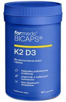 Maisto papildas FORMEDS BIOCAPS Vitamin K2 MK-7 natto D3 2000, 60 kaps.