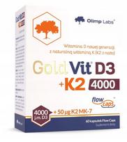 Vitaminai D3+K2 GOLD-VIT 4000 TV, 60 kapsulių