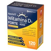 Vitaminas D3 Forte 4000 IU 120 kapsulių XENIVIT